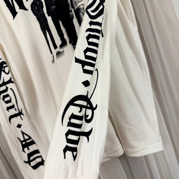 Mount Westmore Long Sleeve Graphic T-Shirt Snoop Dogg Ice Cube E-40 White Large - Picture 4 of 4